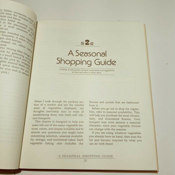 Gourmet Bouquet Edible Decor Decorative Centerpieces Julia Weinberg 1979 Book - Picture 11 of 12